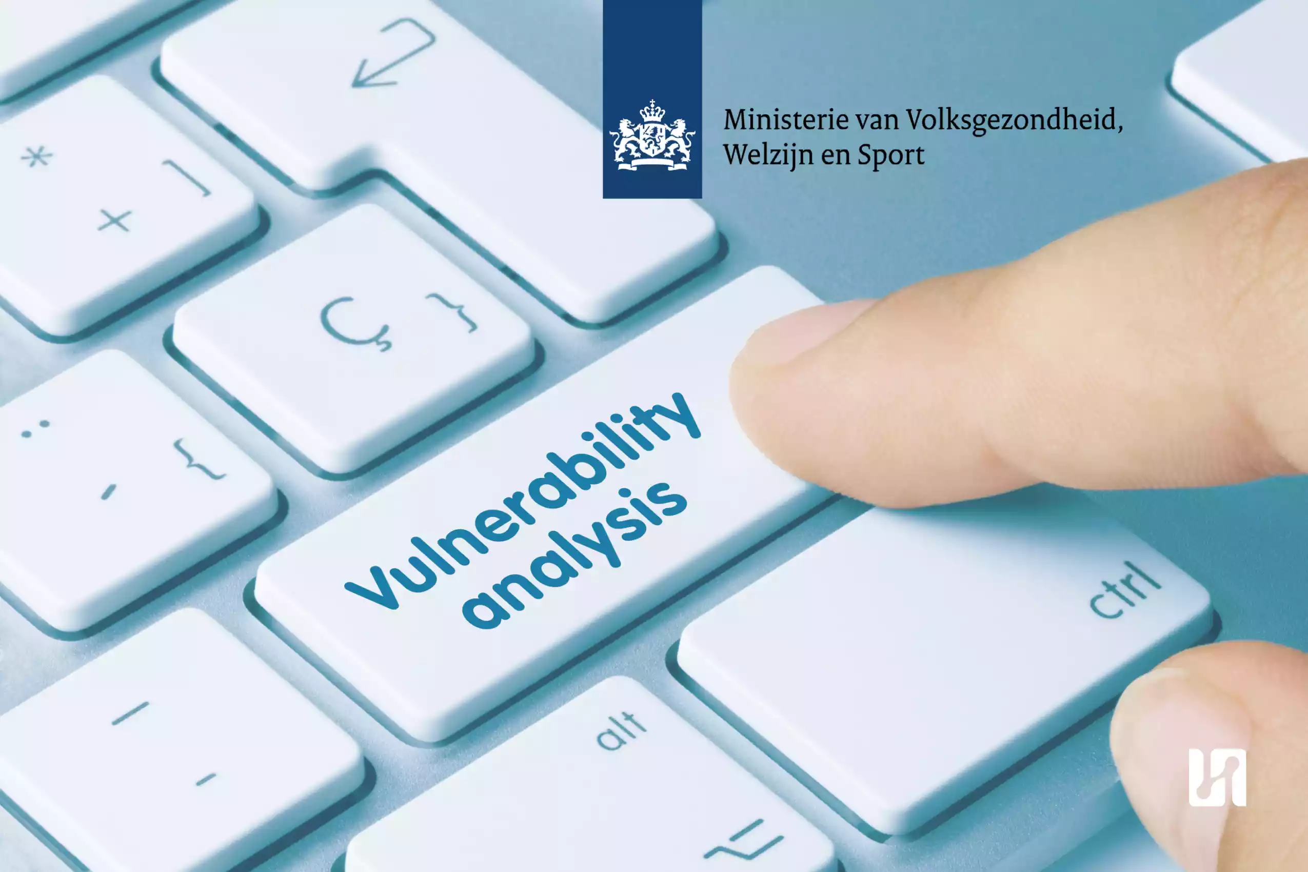 Ministry of health builds  vulnerability analysis tool, a button being pressed saying 'vulnerability analysis'.